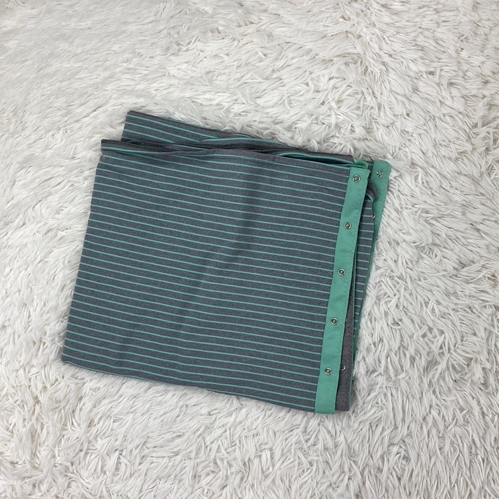 Lululemon Vinyasa Scarf *Rulu Classic Stripe Mint Moment Black